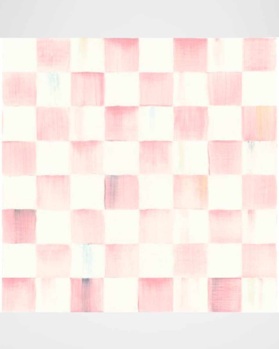 Rosy Stripe Wallpaper, 20.5" x 32.8'